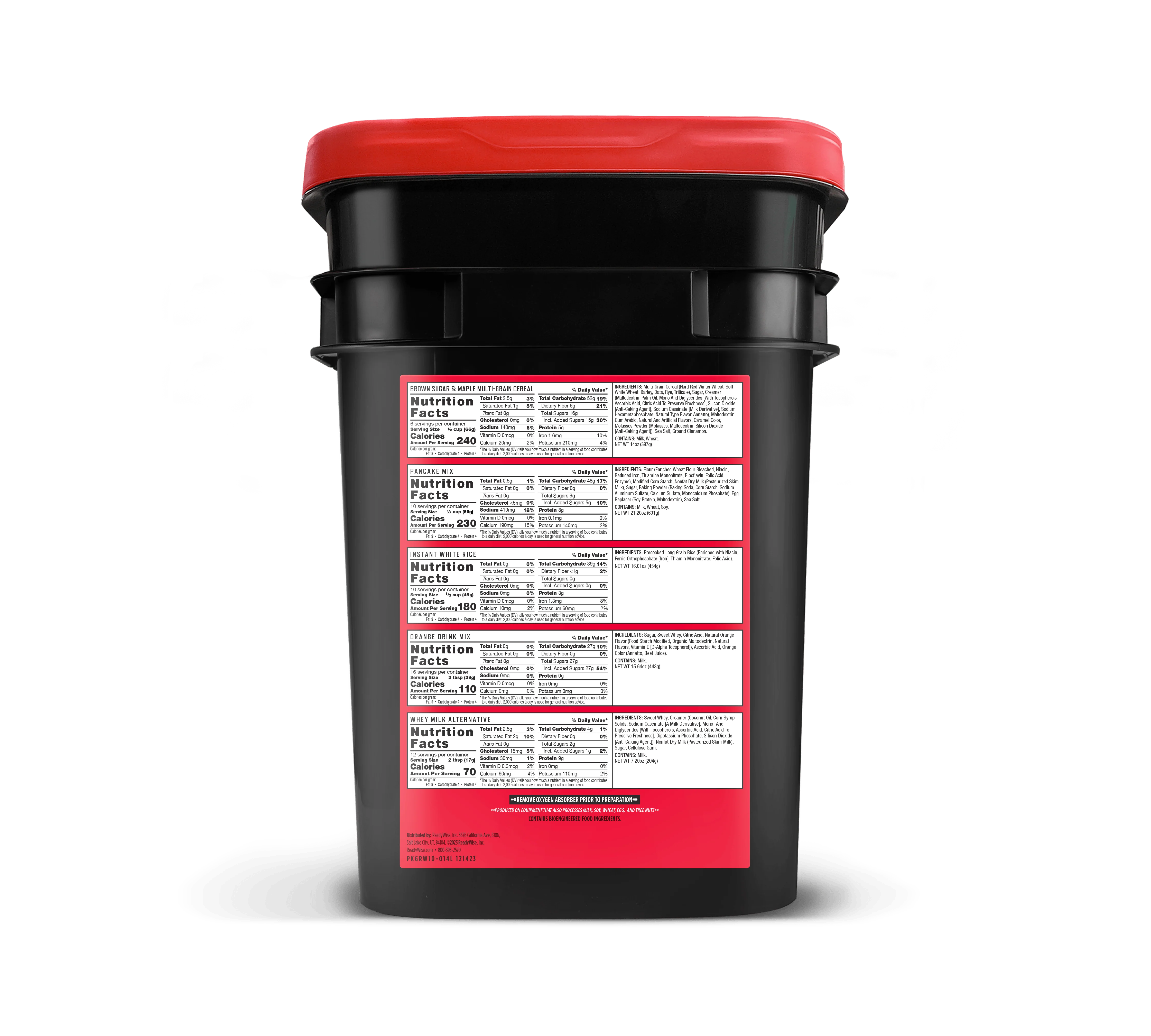 14 Day Emergency Food Bucket - Image 7